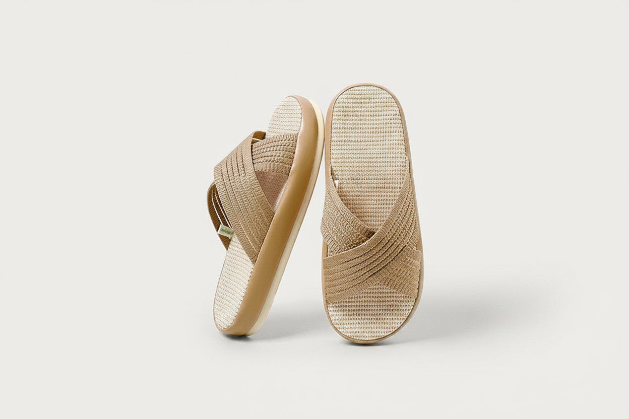 Cotton and Linen Slippers for Women at Home