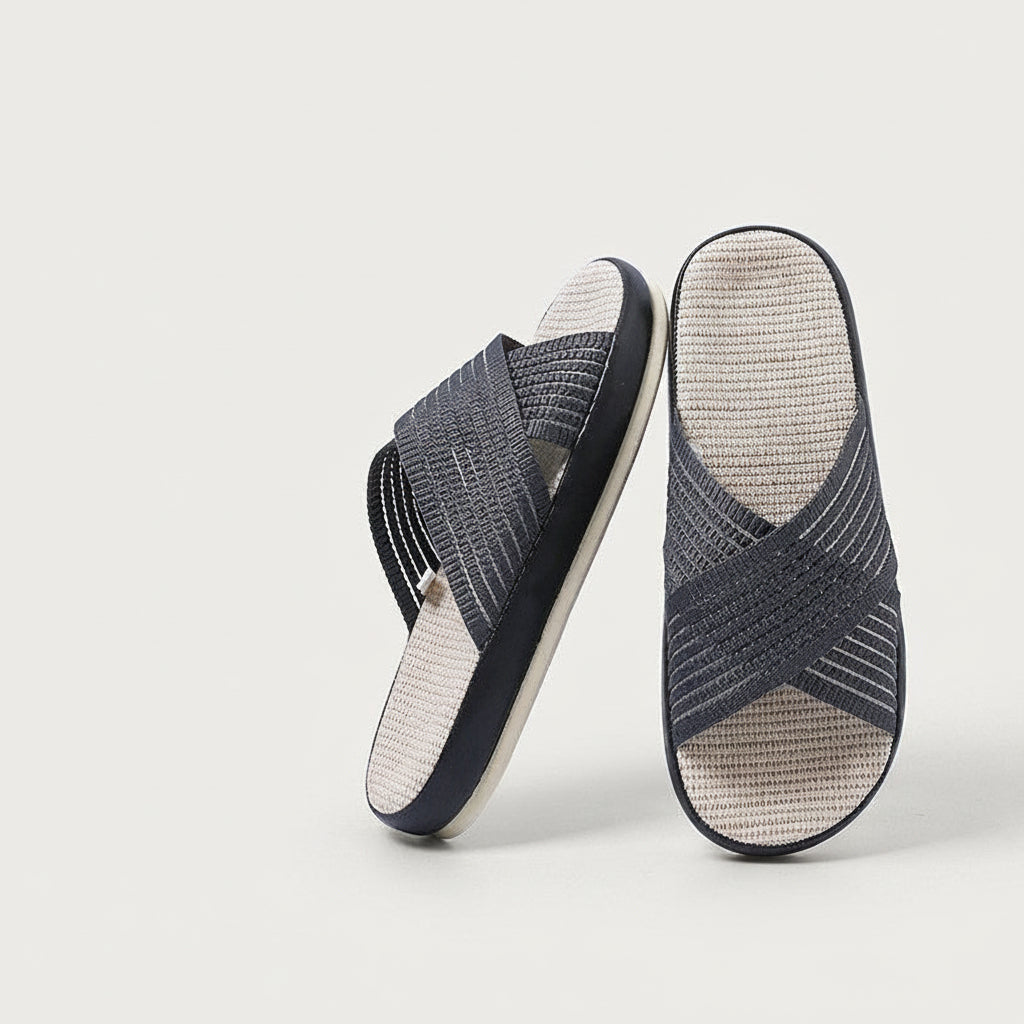 Cotton and Linen Slippers for Women at Home